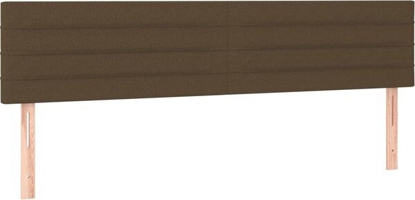 Testiera Marrone Scuro 180x5x78/88 cm in Tessuto