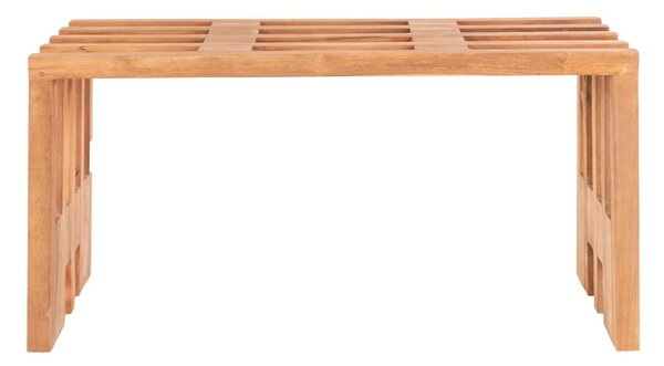 Panchina da giardino in legno di teak , 90 x 30 cm Benidorm - House Nordic