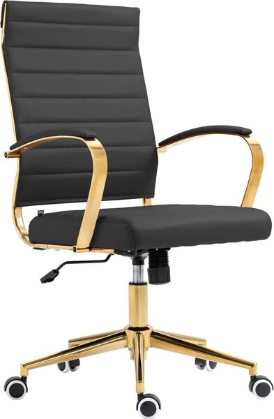 Sedia da ufficio ergonomica Art Learning - Comfort di seduta di design - Girevole a 360° | Colore: Nero
