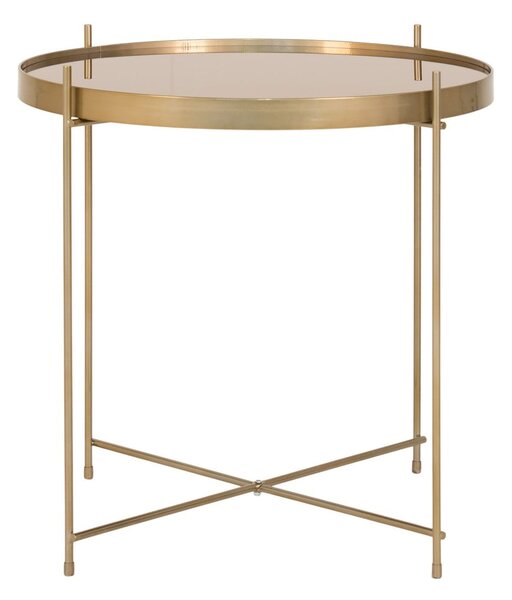 Tavolino rotondo in oro ø 48 cm Venezia - House Nordic