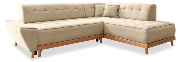 Divano letto angolare beige (angolo destro) Dazzling Daisy - Miuform