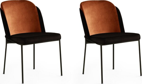 Skye Decor, DR - 147 V2, set di sedie (2 pezzi), piastrella rossa, 100% METALLO, 54 x 55 x 86 cm