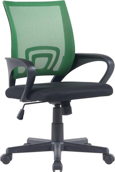 Sedia ergonomica da ufficio Geniús - sedia da ufficio - polvere di rete traspirante, altezza della seduta regolabile. Colore: verde