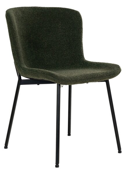 Sedie da pranzo verde scuro in un set di 2 Maceda - House Nordic