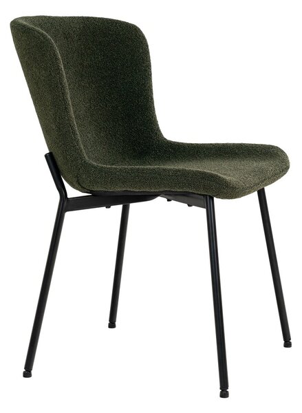 Sedie da pranzo verde scuro in un set di 2 Maceda - House Nordic