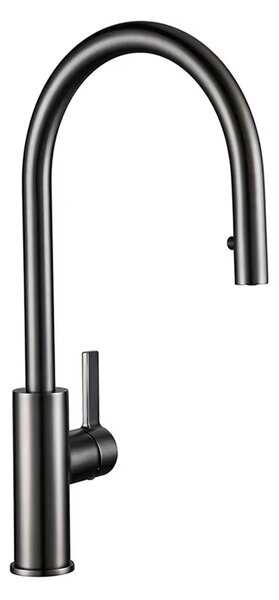 Rubinetto da cucina KRAN retro GUN METAL graphite bocca estraibile COLT