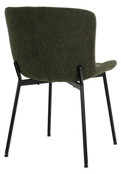 Sedie da pranzo verde scuro in un set di 2 Maceda - House Nordic