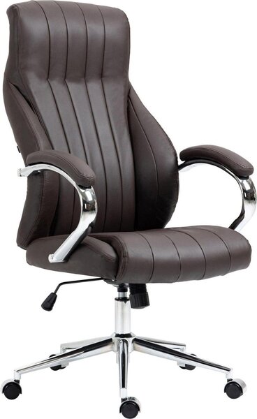 Sedia da ufficio in pelle - Sedia da ufficio - Alltid Comfort | Colore: Brun