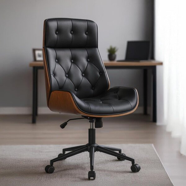 Sedia ergonomica per ufficio - Sedia direzionale - Lavoro confortevole - Regolabile, design classico
