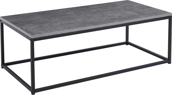 Tavolino in look cemento - Dallas | H-H 40 x L-L 120 x P-P 60 cm