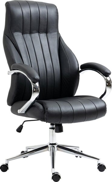 Sedia da ufficio äkta läder - Sedia da ufficio - comfort ergonomico e funzione dondolo
