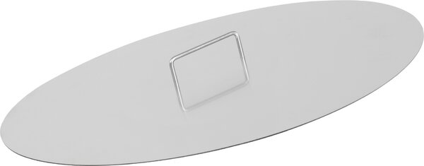 Coperchio per ciotola da fuoco BBQ-Toro in acciaio inox per ciotole da fuoco Ø 80 cm, argento, coperchio per ciotola da fuoco