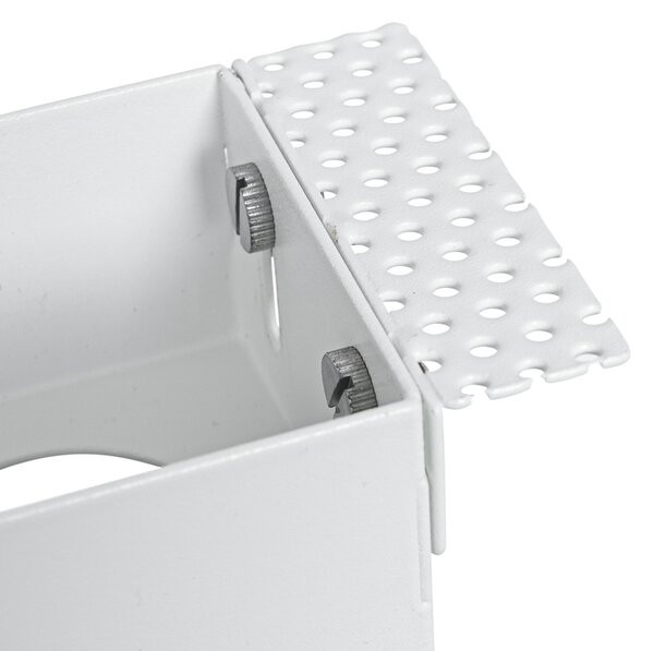 Set di 6 faretti incasso bianchi GU10 50mm 2 luci senza cornice - Oneon
