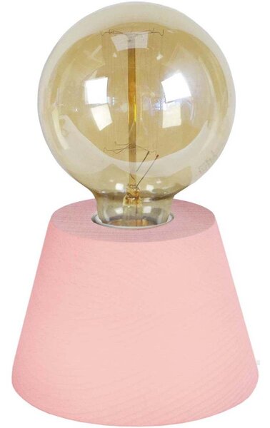 Lampade d’ufficio Tosel lampada da comodino tondo legno rosa