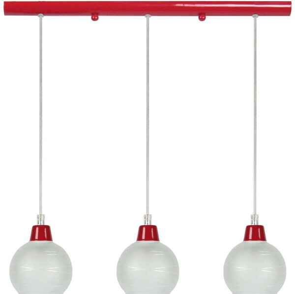 Lampadari, sospensioni e plafoniere Tosel Lampada da Soffitto tondo metallo rosso