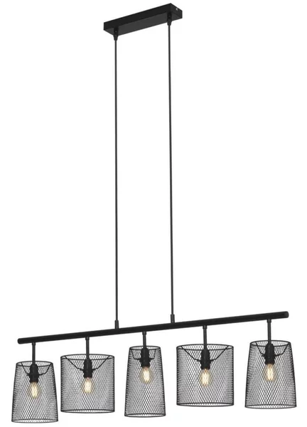 Brilo 4076-055 - Lampadario a sospensione con filo RETRO 5xE14/40W/230V