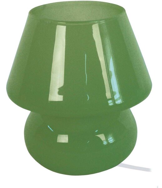 Lampade d’ufficio Tosel lampada da comodino tondo vetro olive verdi
