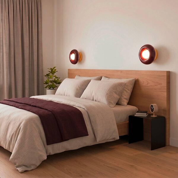 EGLO Plafoniera soffitto Torchiarolo, dimmerabile, Rosso, Soggiorno / Sala da pranzo, Metallo, Moderno, Plafoniera