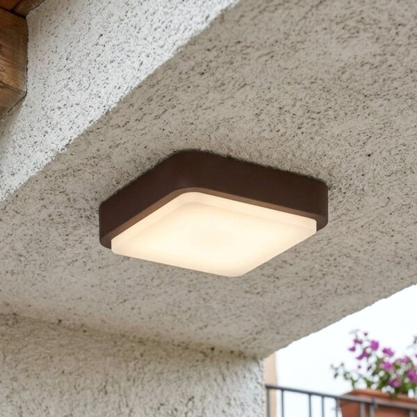 Plafoniera classica top light irvine 28 co gx53 led ip54 alluminio policarbonato - Top Light