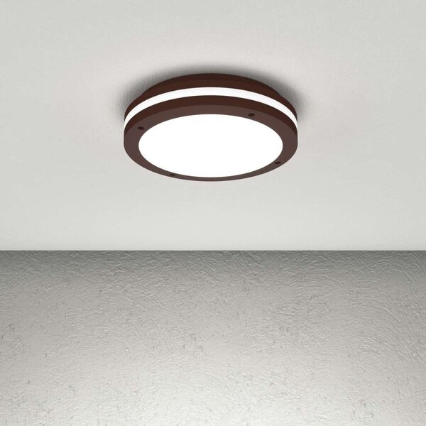 Plafoniera classica top light soho 30 gx53 led ip54 alluminio policarbonato - Top Light