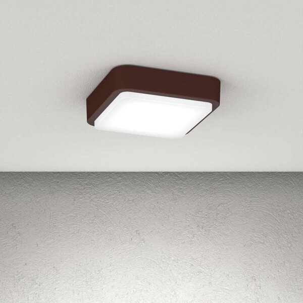 Plafoniera classica top light irvine 28 co gx53 led ip54 alluminio policarbonato - Top Light