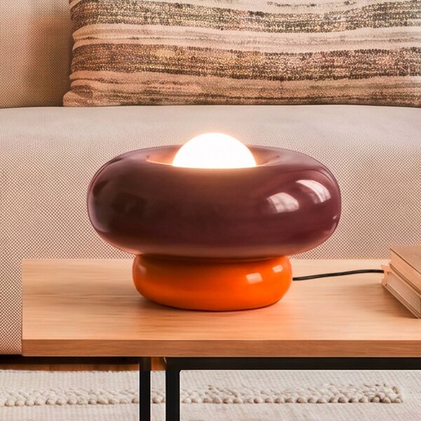 EGLO Lampada da tavolo Torchiarolo, Rosso, Soggiorno / Sala da pranzo, Metallo, Moderno, Lampada da tavolo
