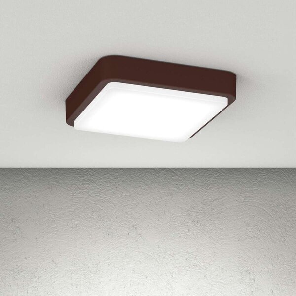 Plafoniera classica top light irvine 37 co gx53 led ip54 alluminio policarbonato - Top Light