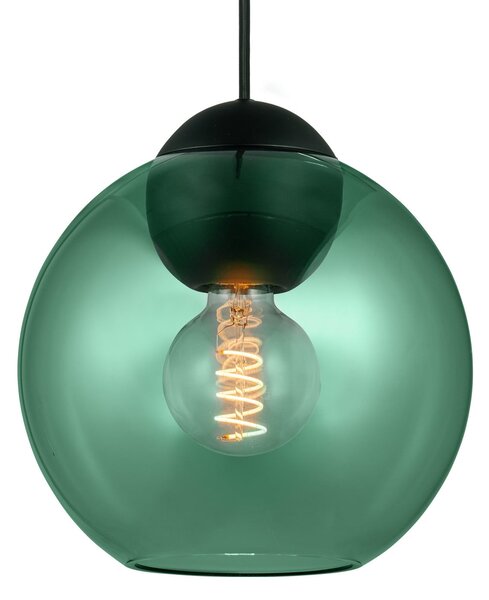 Lampada a sospensione Halo Design, BUBBLES, dimmerabile, Verde, Soggiorno, Vetro, Design