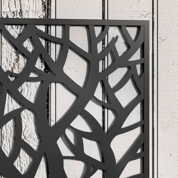 Outsunny Fioriera con Grigliato, per Piante Rampicanti, Ortaggi e Fiori, in Metallo, 61x23x113 cm, Nero | Aosom Italy