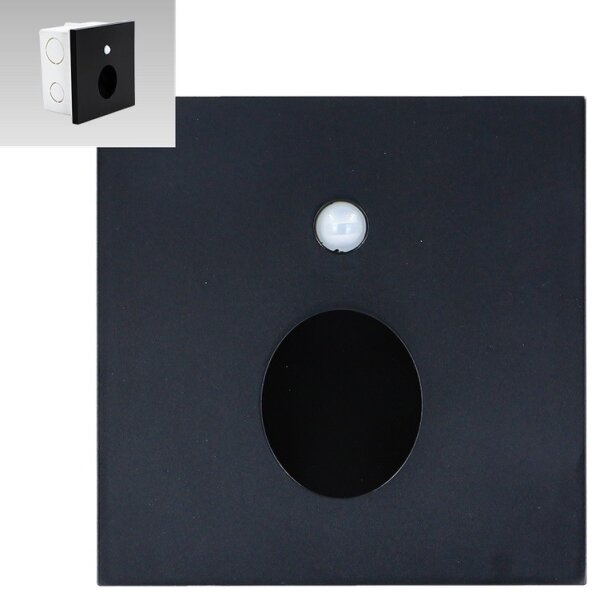 Emithor 70436 - Illuminazione LED scale con sensore OLIVE LED/1W/230V nero