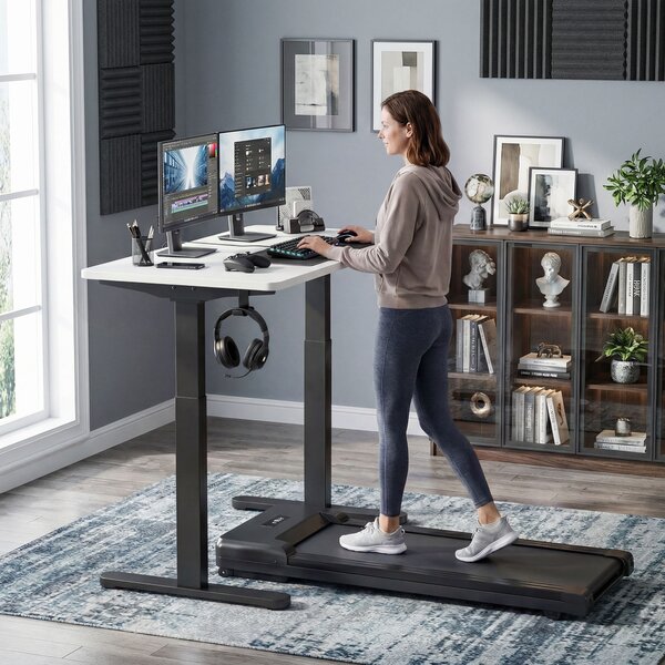 HOMCOM Telaio per Scrivania Elettrico con Regolabile in altezza e Funzione Memoria, 100x60x118 cm, Nero | Aosom Italy