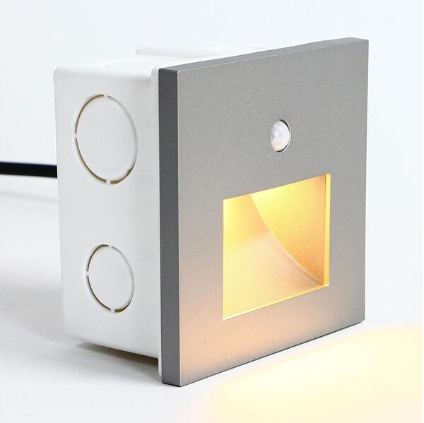 Emithor 70416 - Lampada LED per scale con sensore SUNNY LED/1W/230V grigio
