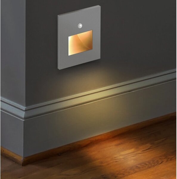 Emithor 70416 - Lampada LED per scale con sensore SUNNY LED/1W/230V grigio
