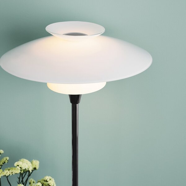 Lampada da terra Halo Design, SCANDINAVIA, Cromo, Soggiorno, Vetro, Scandinavo