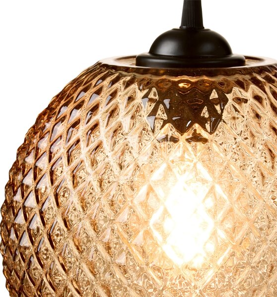 Lampada a sospensione Halo Design, NOBB, dimmerabile, Beige, Soggiorno, Vetro, Design