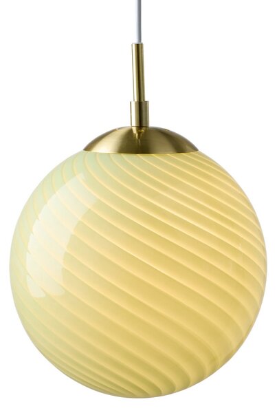 Lampada a sospensione Halo Design, CANDY BALL, dimmerabile, Verde, Soggiorno, Vetro, Design