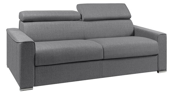 Divano letto 4 posti express doghe larghe memory foam Letto: 160 cm x 22 cm Tessuto Blu - VIZIR