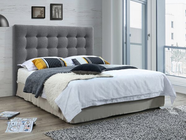 Testata trapuntata 160 cm Tessuto Grigio - FRANCESCO