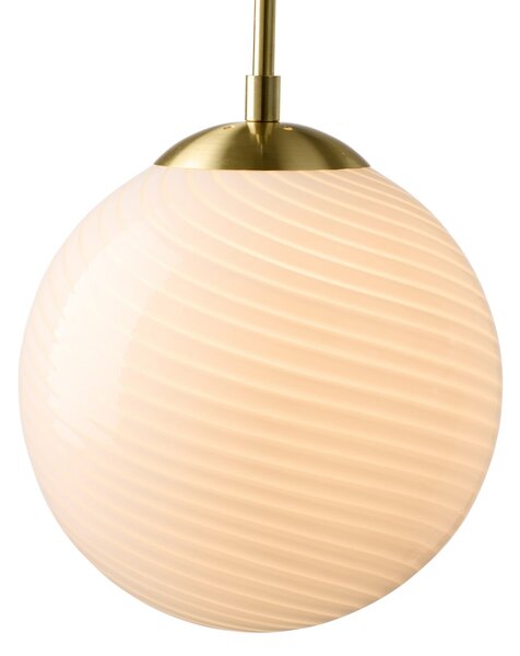 Lampada a sospensione Halo Design, CANDY BALL, dimmerabile, Bianco, Soggiorno, Vetro, Design