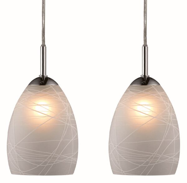 Lampada a sospensione Halo Design, WINNER, dimmerabile, Soggiorno, Vetro, Design