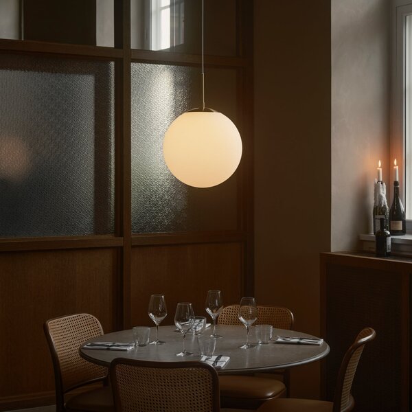 Lampada a sospensione Nordlux, Grant, dimmerabile, Bianco, Soggiorno, Vetro