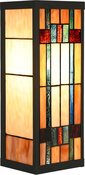Clayre & Eef Applique Tiffany 14x16x40 cm Vetro beige