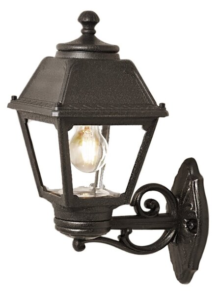 Applique esterno top light alba ap ne up e27 led ip55 resina - Top Light