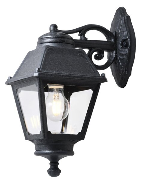 Applique esterno top light alba ap ne down e27 led ip55 resina - Top Light