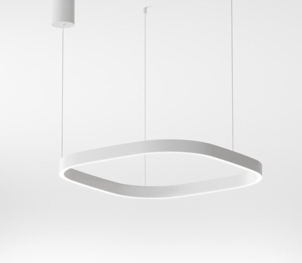 Lampadario moderno gea luce criseide s1p quadrata fcrsb8q led biemissione alluminio - Gea Luce