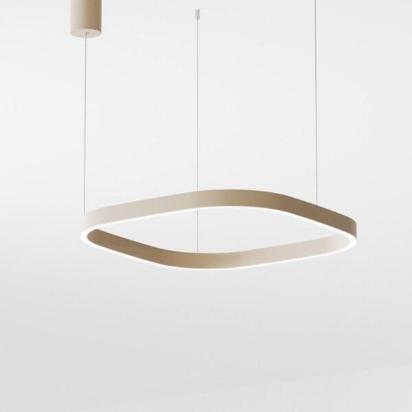 Lampadario moderno gea luce criseide s1p quadrata fcrsn8q led biemissione alluminio - Gea Luce