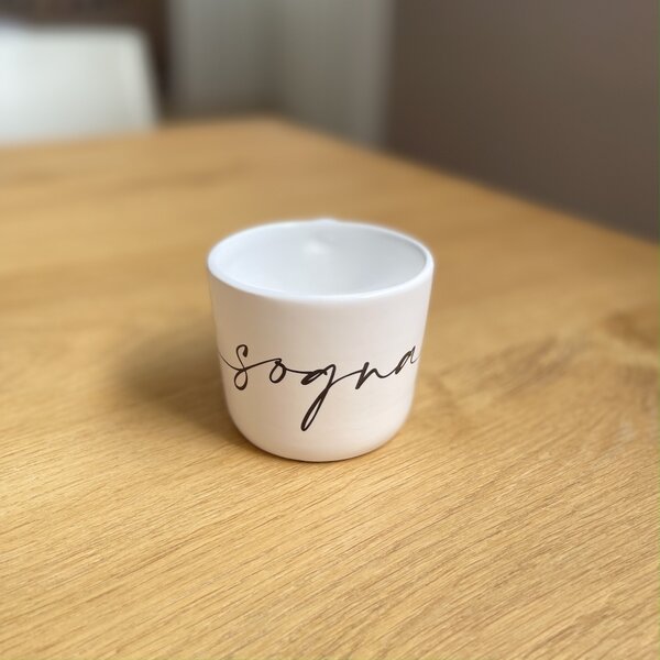 Zanetti Mug con scritta Sogna linea calligrafa 9,5x7,5 cm