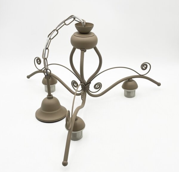 Brilagi - Lampadario con catena ANTICO MODERN 3xE27/60W/230V beige