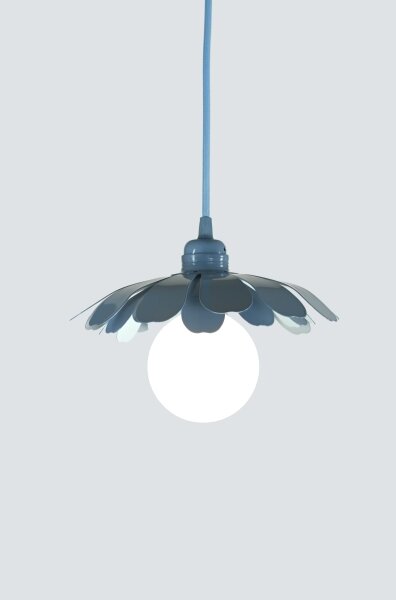 Bohemia-Design - Lampadario a sospensione con cavo 1xE27/60W/230V blu