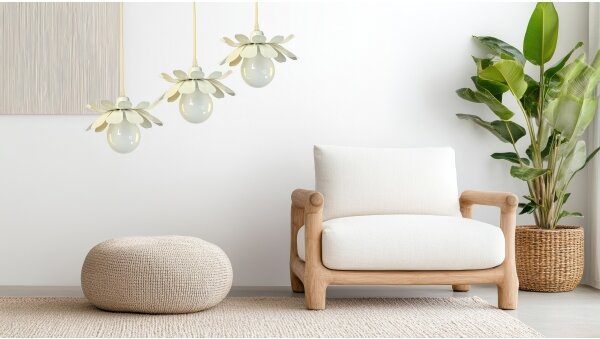 Bohemia-Design - Lampada a sospensione con cavo 1xE27/60W/230V crema